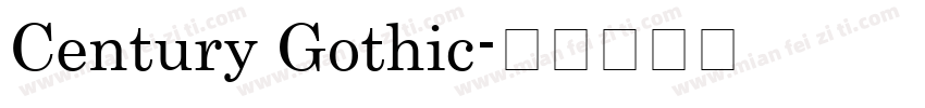 Century Gothic字体转换